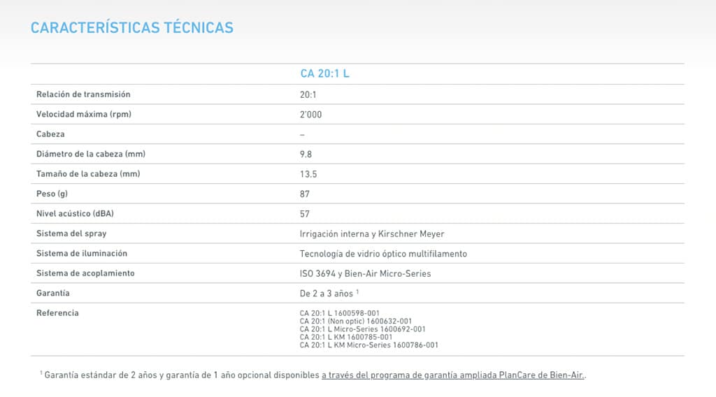 Silencioso equipo dental con tecnología avanzada, ideal para clínicas y consultorios, con sistema de iluminación de vidrio óptico, componentes de alta calidad y garantía de hasta 3 años.