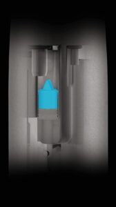 Tintero dental en equipo de suministros dentales con diseño compacto y funcional para la clínica dental.