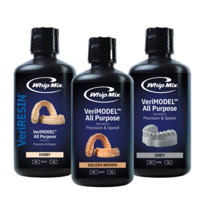 Vaselina dental VeriMODEL™ All Purpose en diferentes tonos, ideal para moldes y prótesis dentales, alta precisión y velocidad, suministro confiable para clínicas y laboratorios odontológicos.