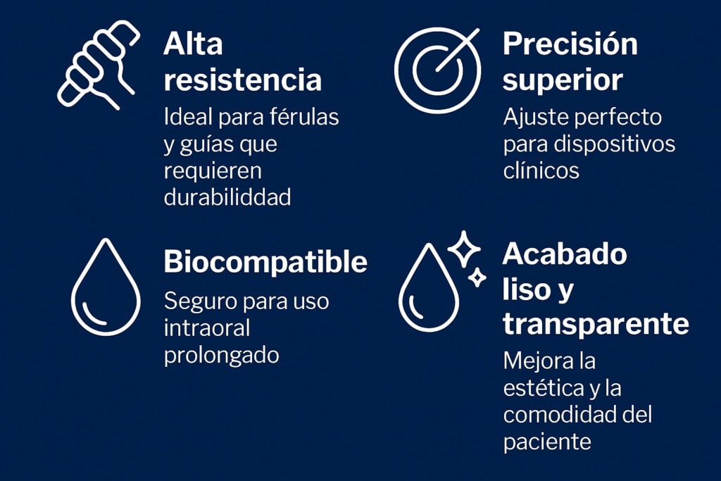 Fosfat de titan, equip dental, suministros dentales, equipo de odontología, productos odontológicos, suministros para clínicas dentales, equipo de alta resistencia, precisión superior, biocompatible, acabado transparente.