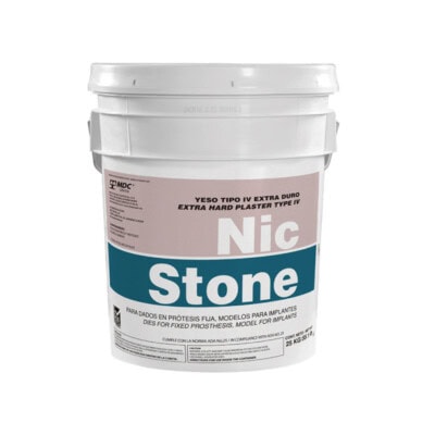 Yeso tipo IV extra duro para prótesis fijas y modelos para implantes, ideal para uso en laboratorios dentales y clínicas odontológicas, proporcionan mayor durabilidad y precisión en trabajos protésicos.
