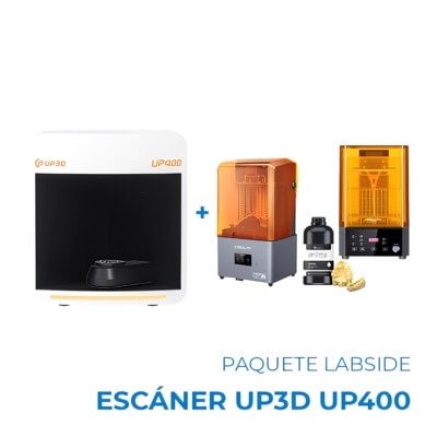 Alta calidad de escáner dental UP3D UP400 con tecnología avanzada y precisión para el sector odontológico.