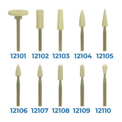 Q-tips dentales de diferentes tamaños y formas para procedimientos odontológicos, ideales para limpieza, aplicación de materiales y cuidado dental profesional.