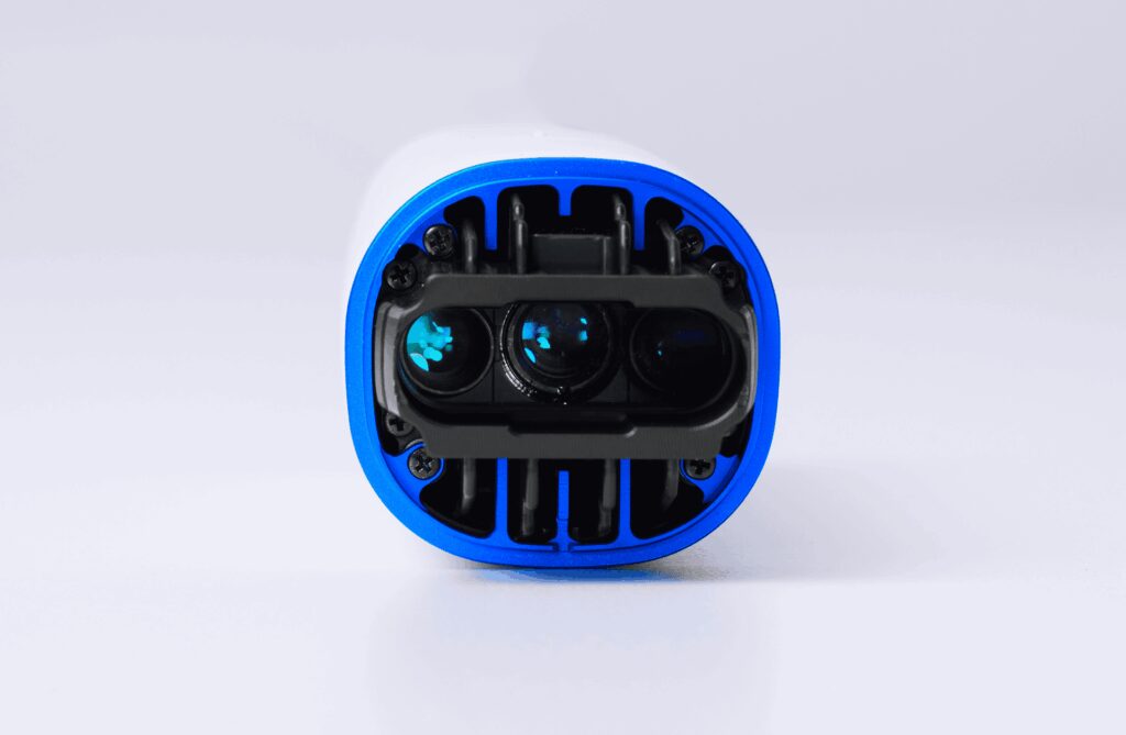 Lámina de ojo láser dental con componentes tecnológicos avanzados y estructura ergonómica para uso odontológico.