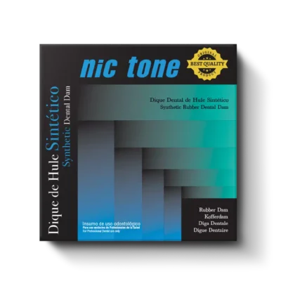 Nic tone dique de hule sintético, material de alta calidad para odontología.