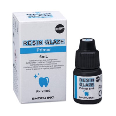 Resina de vidrio para sellado dental, frasco de 6 ml con dispensador para profesionales dentales.